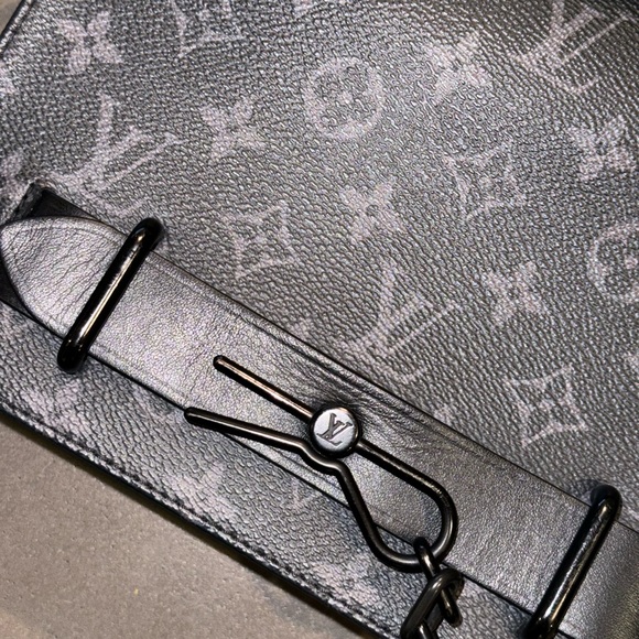 Louis Vuitton Steamer Messenger Bag Monogram Eclipse Canvas - Picture 8 of 14